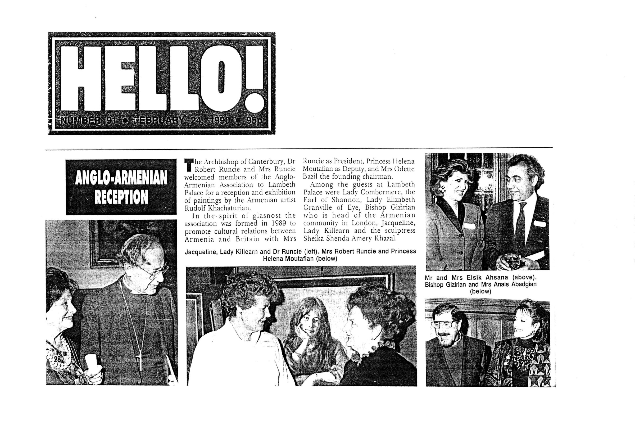 "Anglo-Armenian Reception".